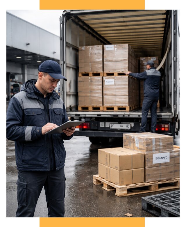 Доставка грузов из Беларуси от 15465 р. логистика СетСервис-Крж