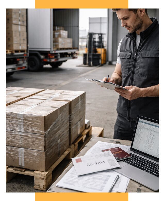 Доставка в Австрию от 67015 р. Логистика и экспорт СетСервис-Крж