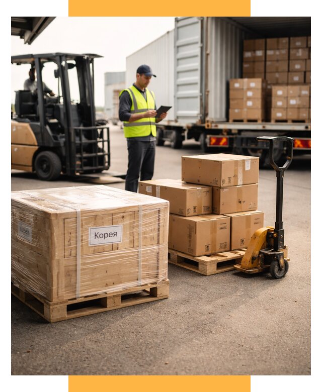 Доставка грузов в Корею из России от 36085 р. | СетСервис-Крж