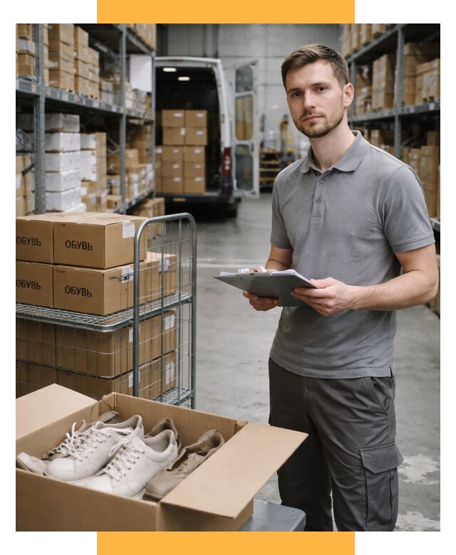 Доставка обуви из Китая и Турции от 4640 р. СетСервис-Крж